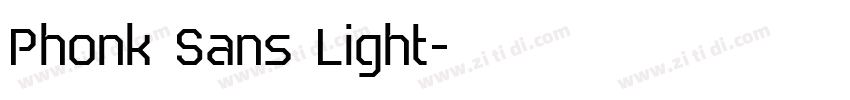 Phonk Sans Light字体转换